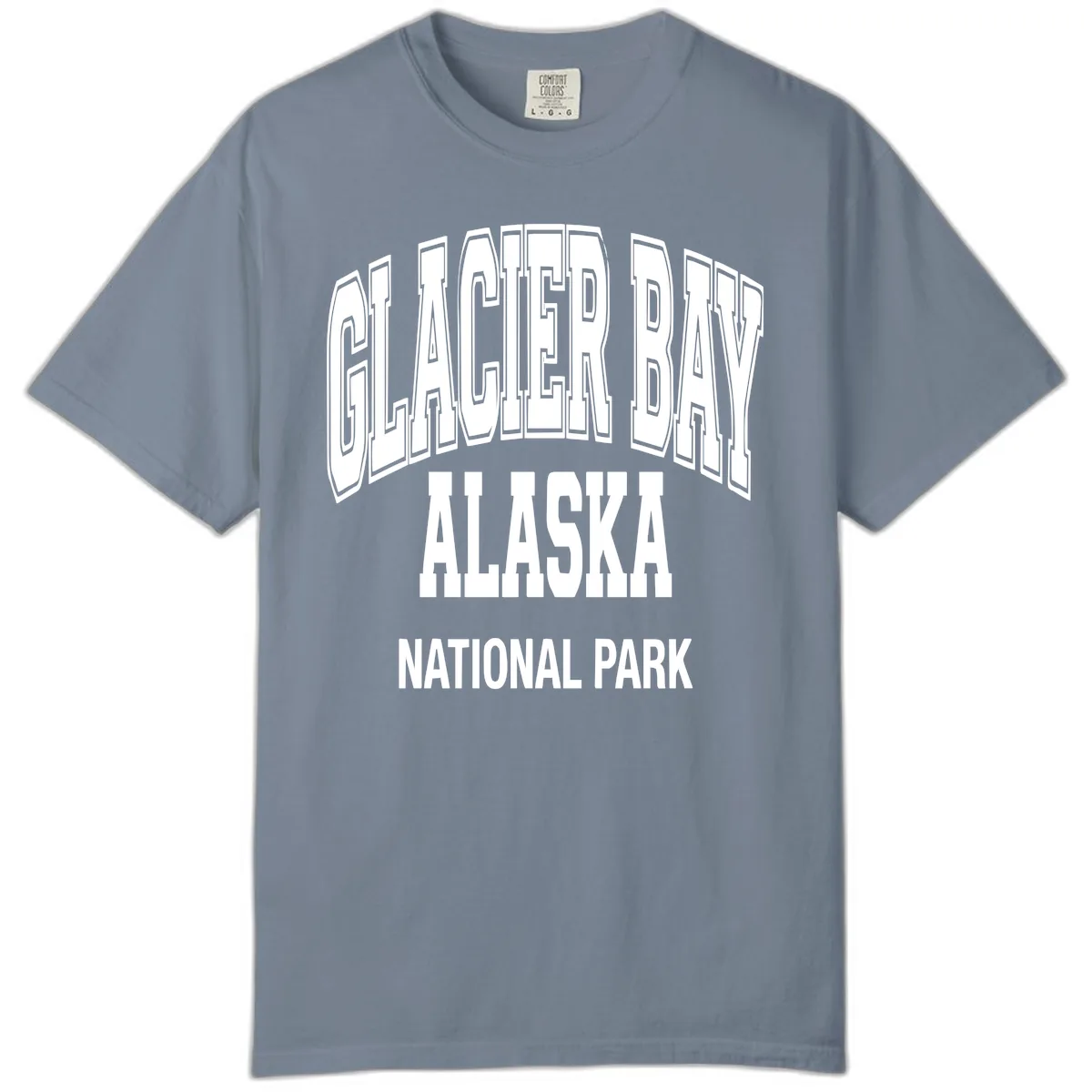 Glacier Bay Alaska National Park Comfort Color in Blue Jean