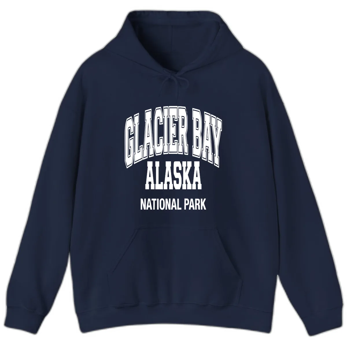 Glacier Bay Alaska National Park Hoodie in Navy