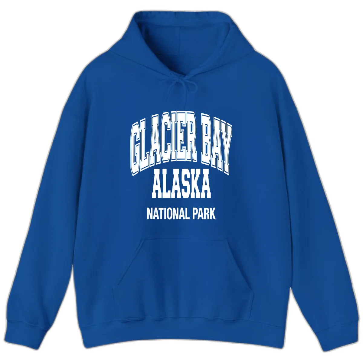 Glacier Bay Alaska National Park Hoodie in Royal
