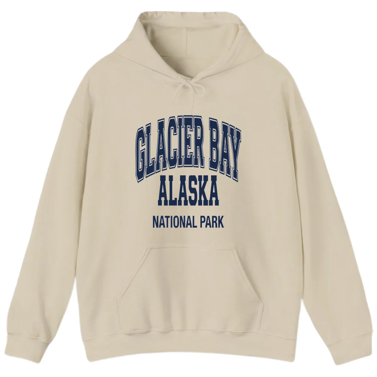 Glacier Bay Alaska National Park Hoodie in Sand
