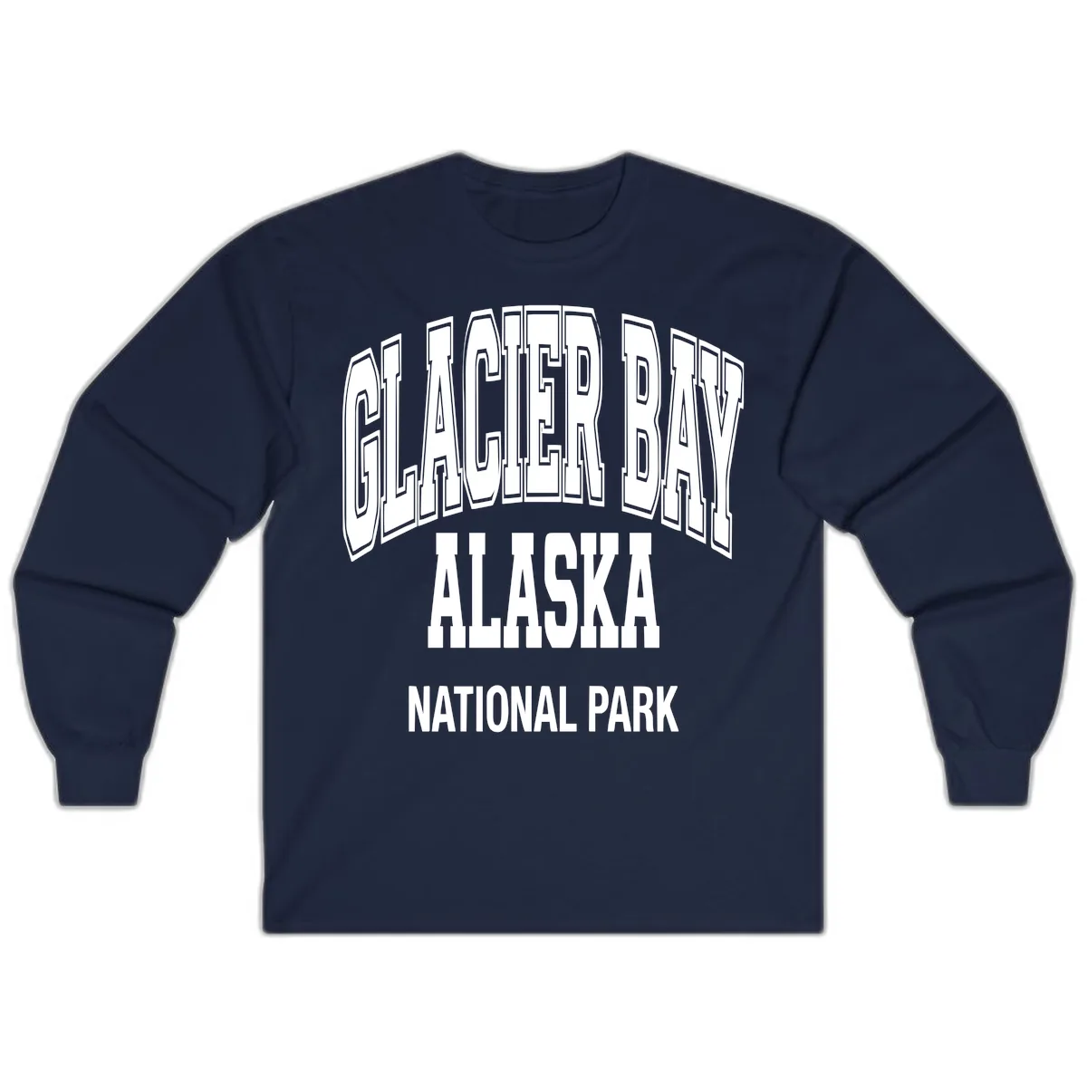 Glacier Bay Alaska National Park Long Sleeve in Navy