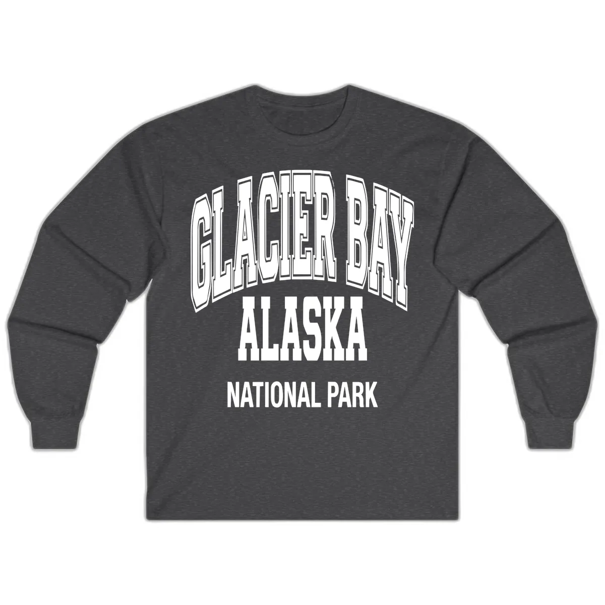 Glacier Bay Alaska National Park Long Sleeve in Dark Heather