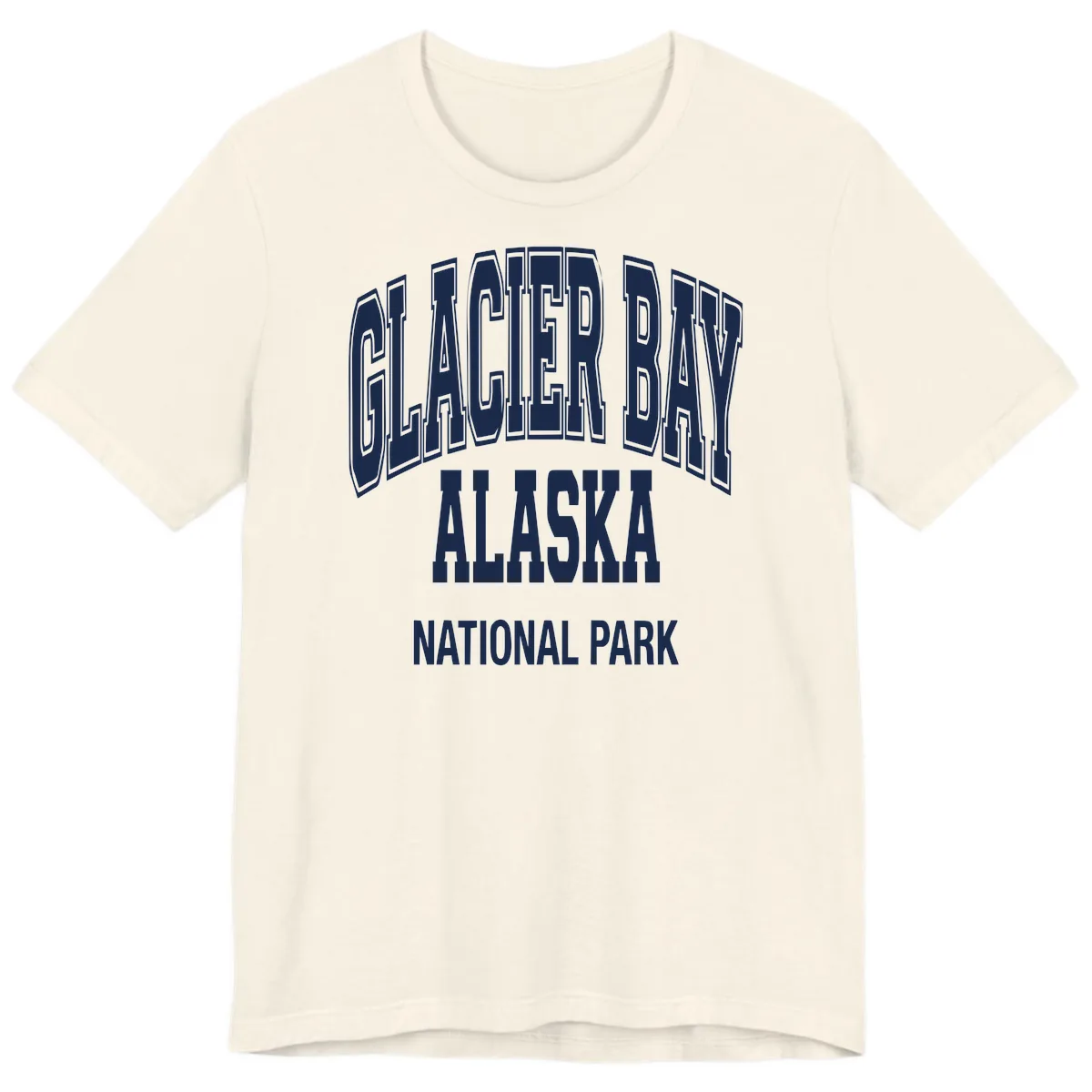 Glacier Bay Alaska National Park Premium T-Shirt in Natural