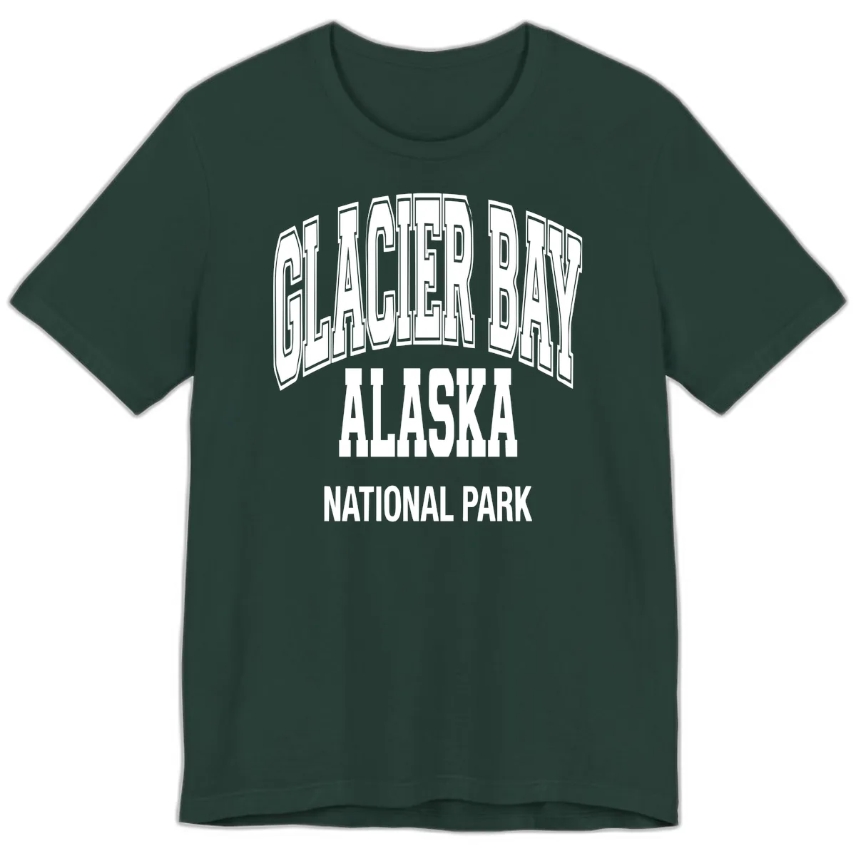 Glacier Bay Alaska National Park Premium T-Shirt in Forest
