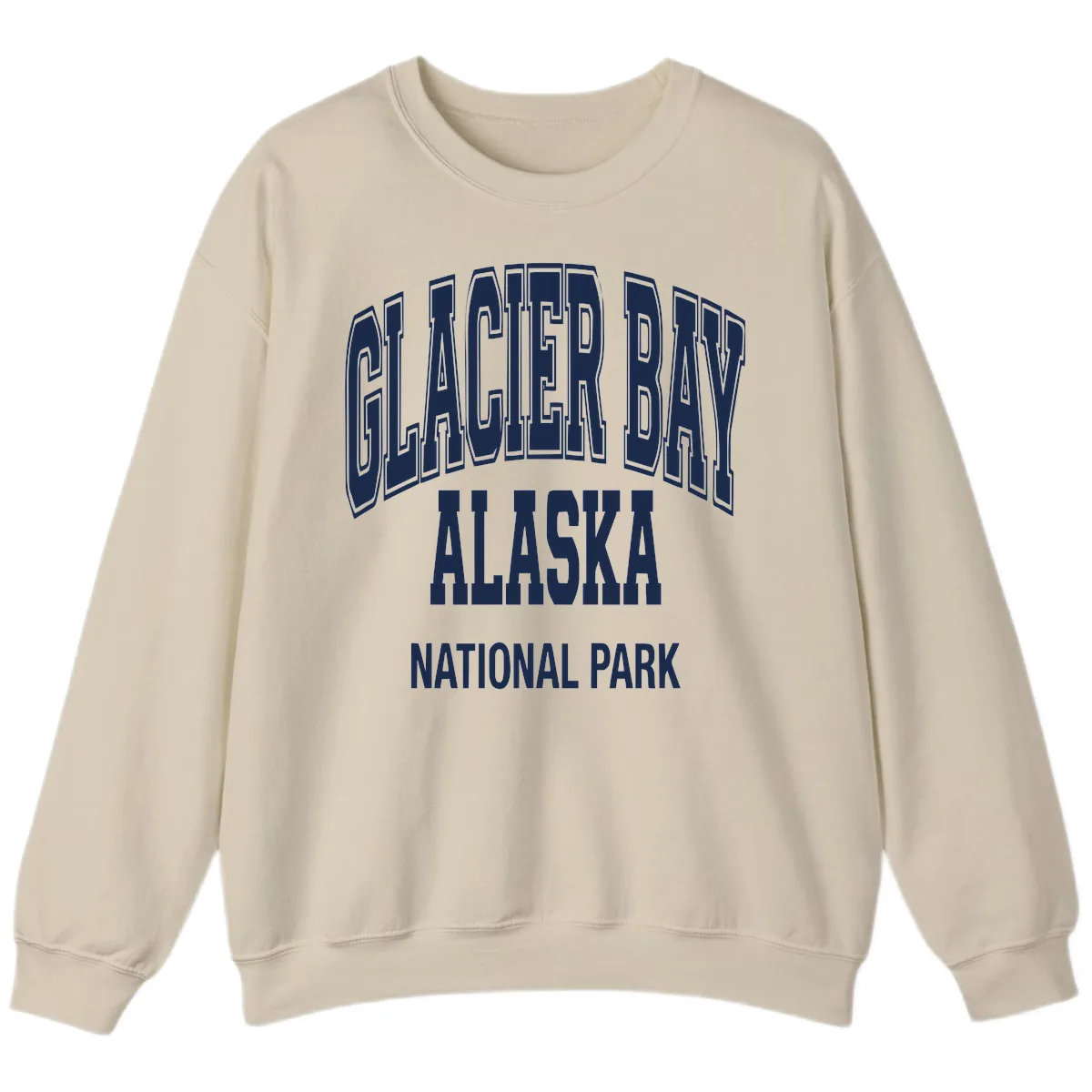 Glacier Bay Alaska National Park Sweatshirt in Sand