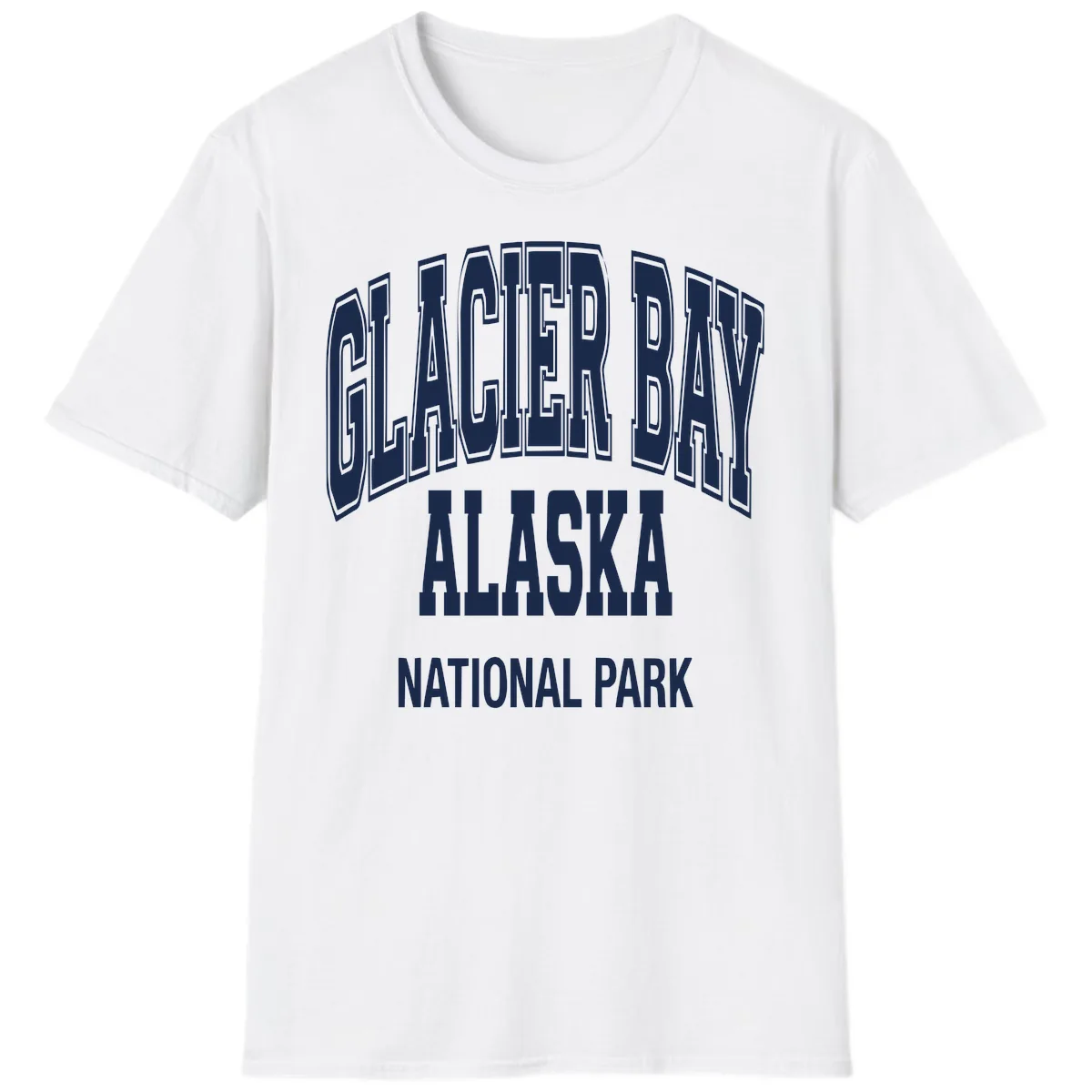 Glacier Bay Alaska National Park T-Shirt in White