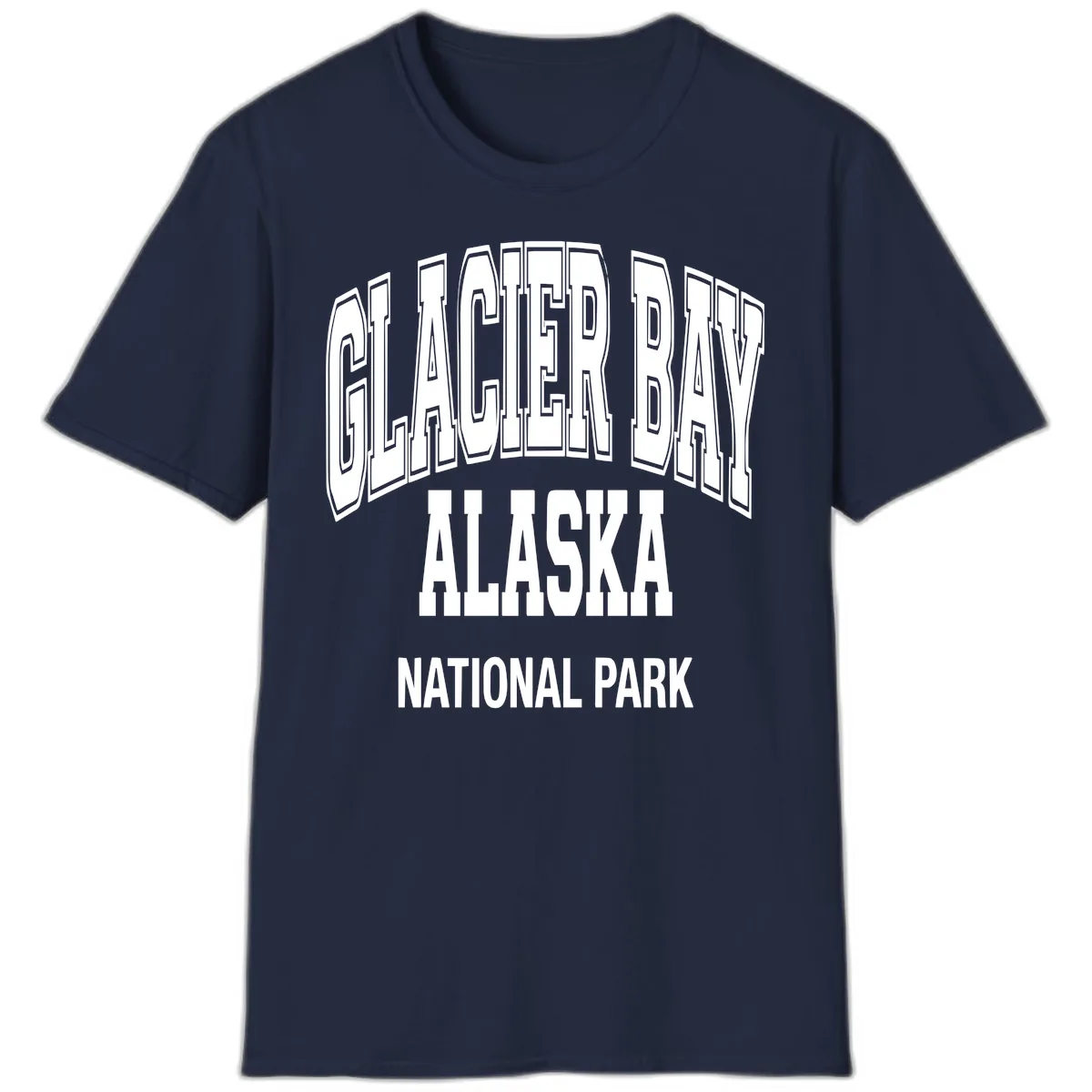 Glacier Bay Alaska National Park T-Shirt in Navy