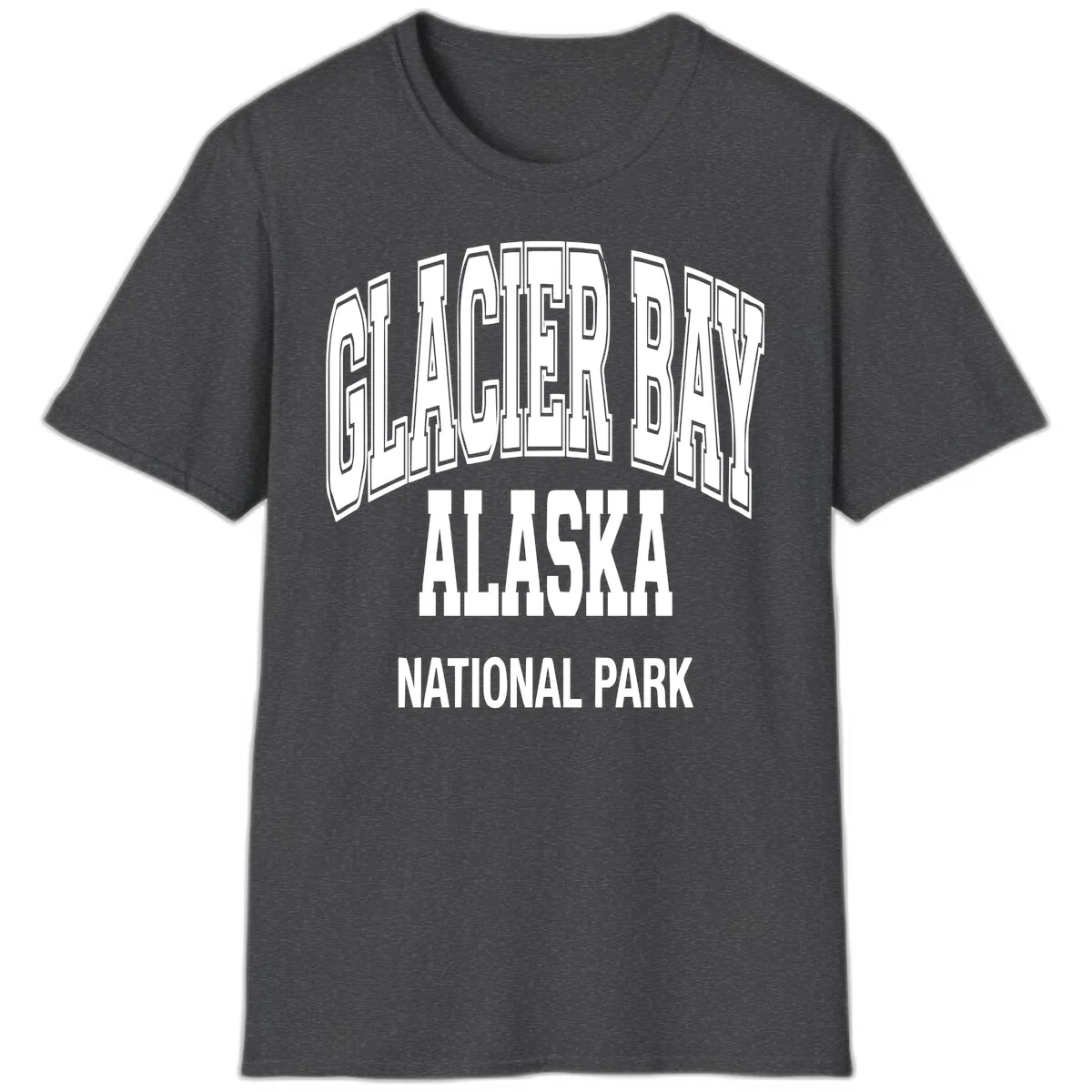 Glacier Bay Alaska National Park T-Shirt in Dark Heather