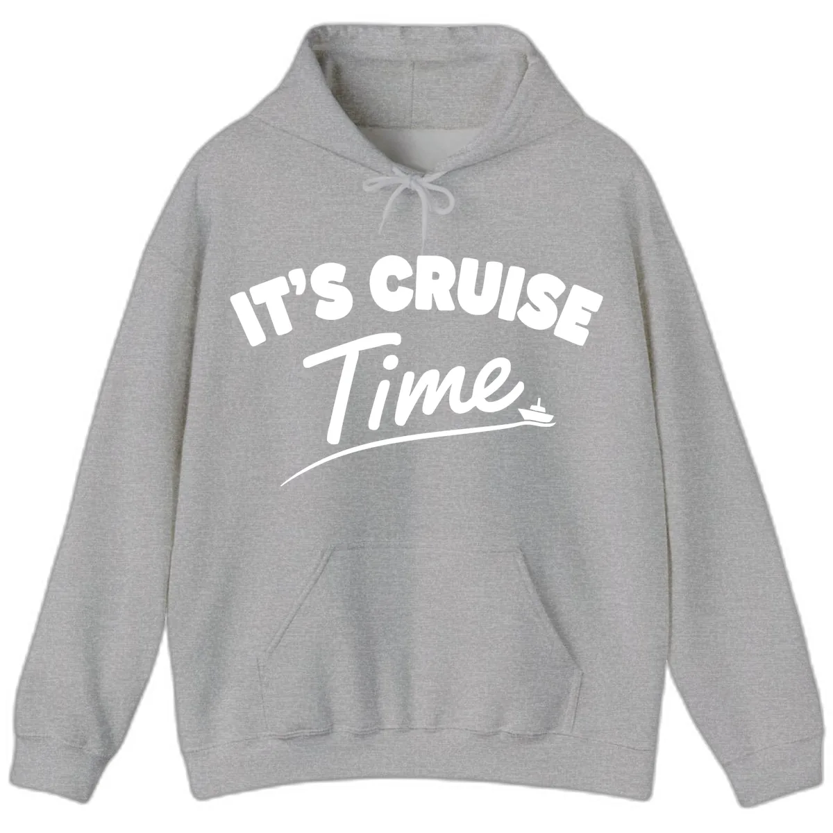 It's Cruise Time Hoodie in Sport Grey