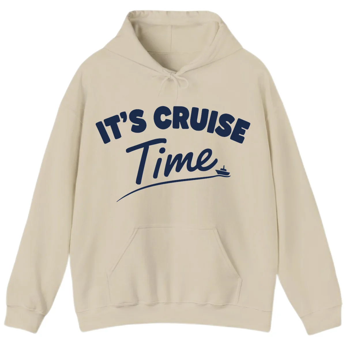 It's Cruise Time Hoodie in Sand