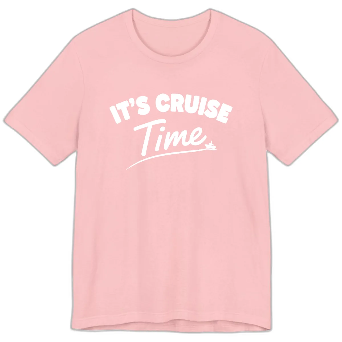 It's Cruise Time Premium T-Shirt in Pink
