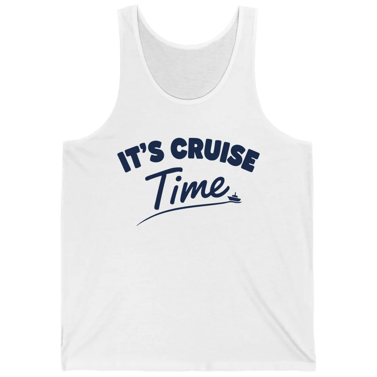 It's Cruise Time Tank in White