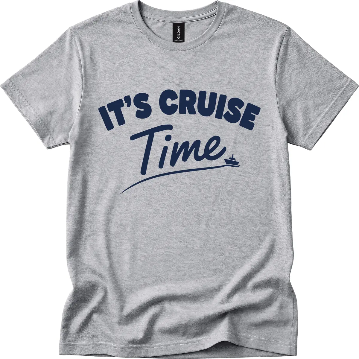 It's Cruise Time T-Shirt in Sport Grey