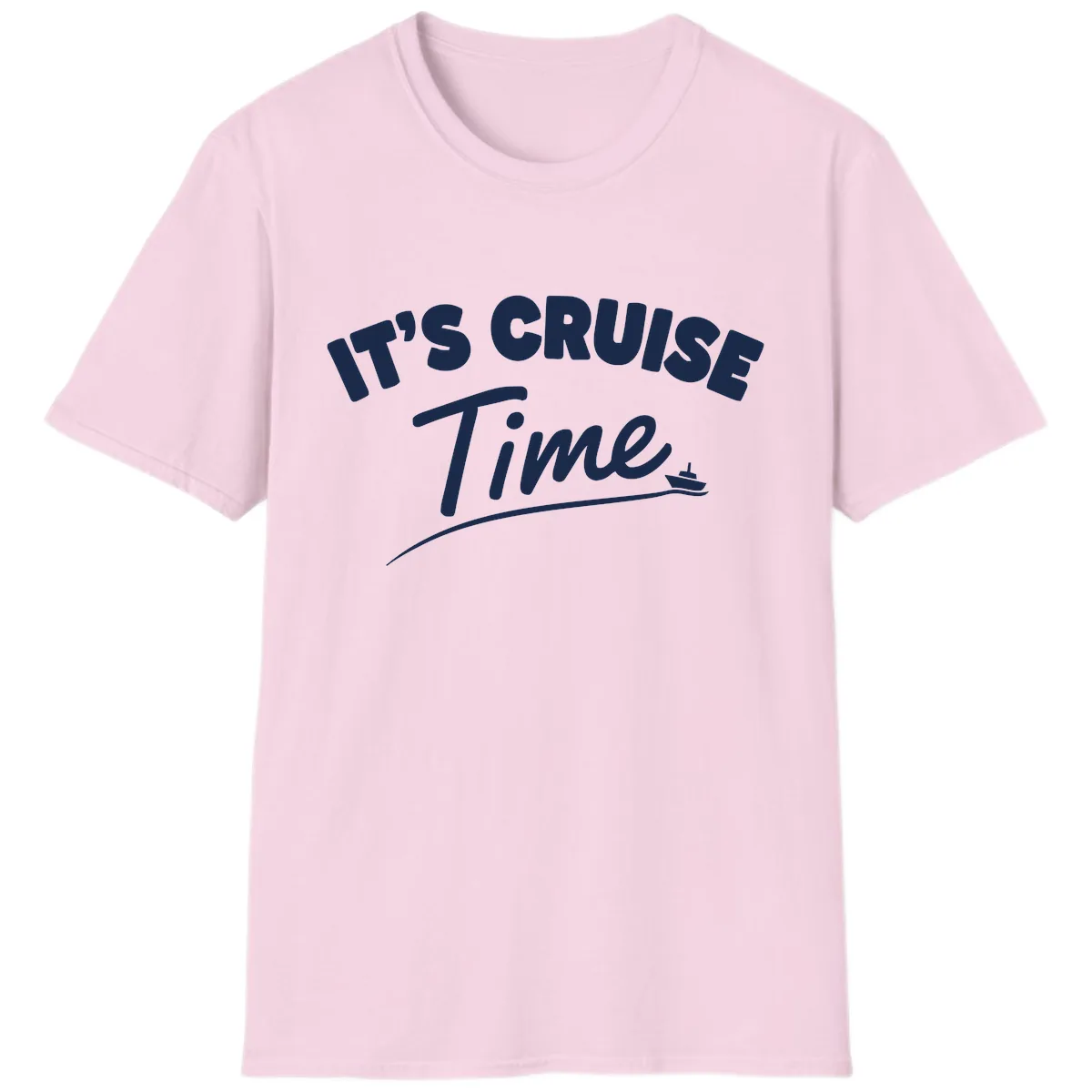 It's Cruise Time T-Shirt in Light Pink