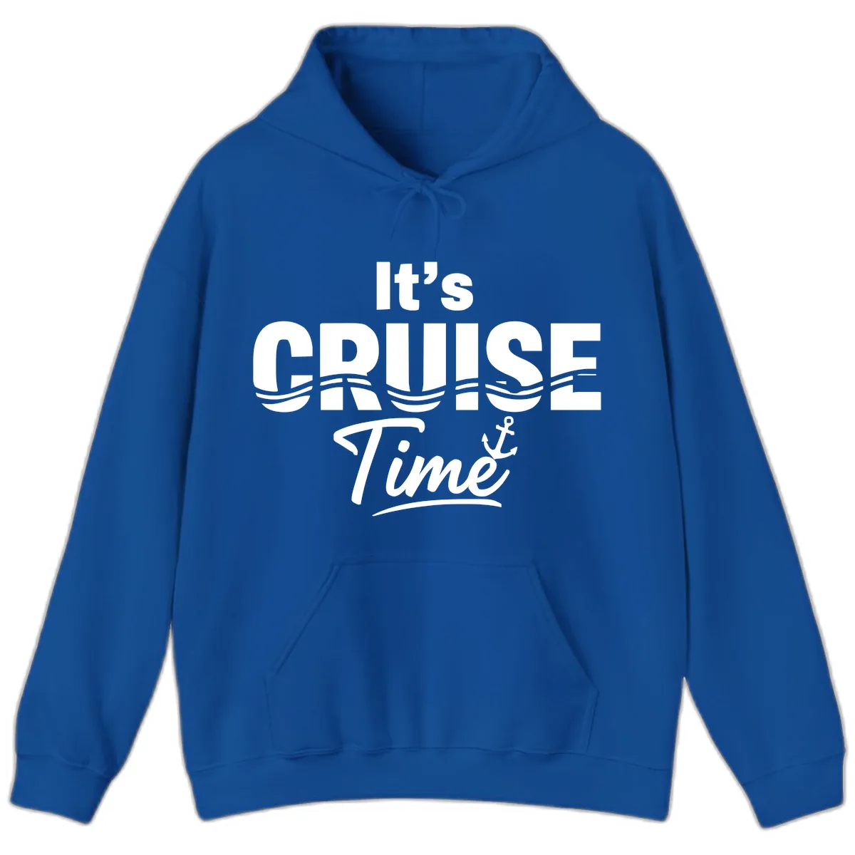 It's Cruise Time Hoodie in Royal