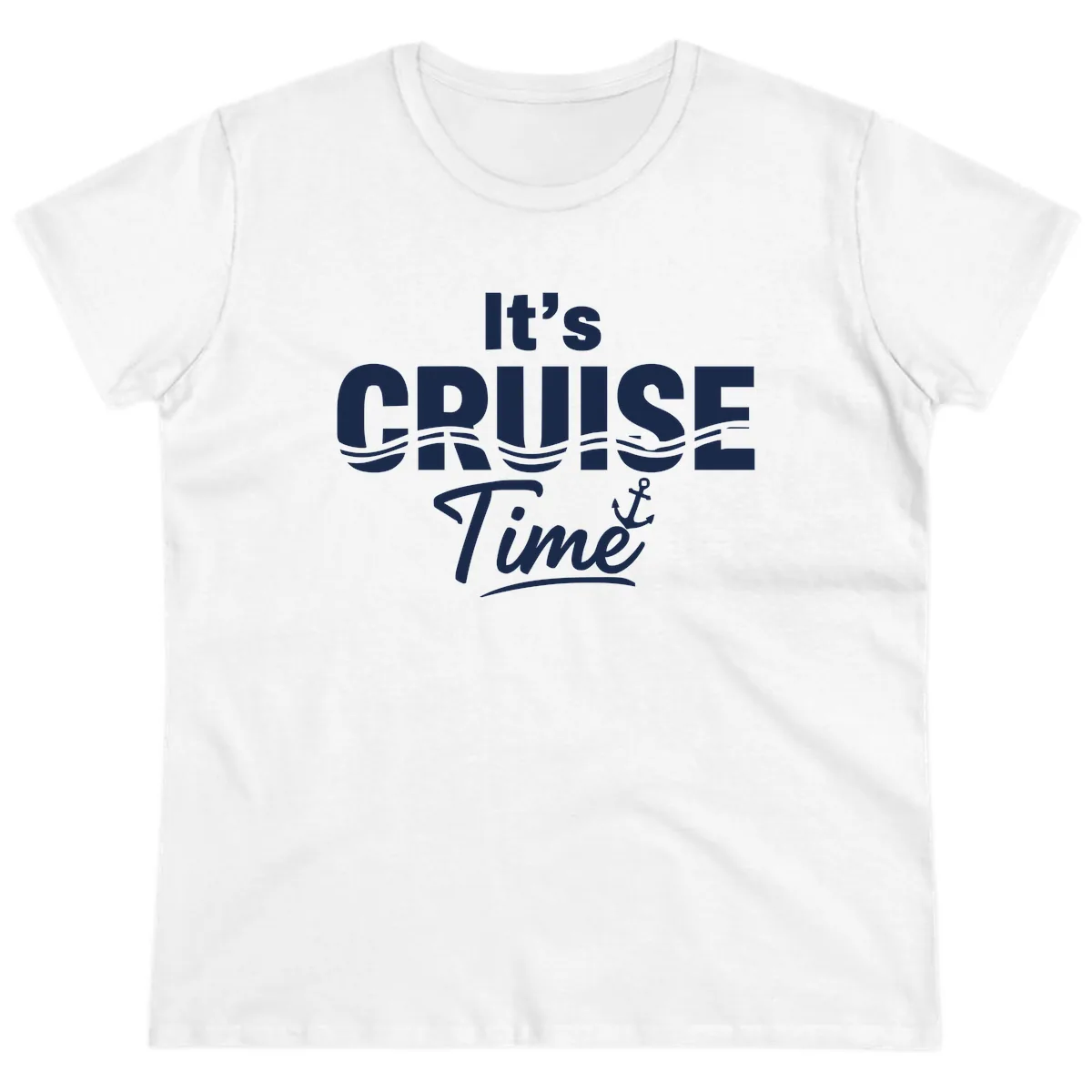 It's Cruise Time Ladies Tee in White