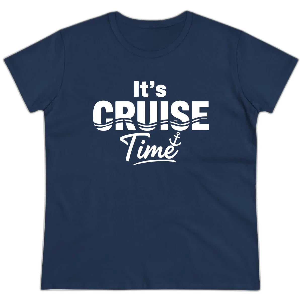 It's Cruise Time Ladies Tee in Navy