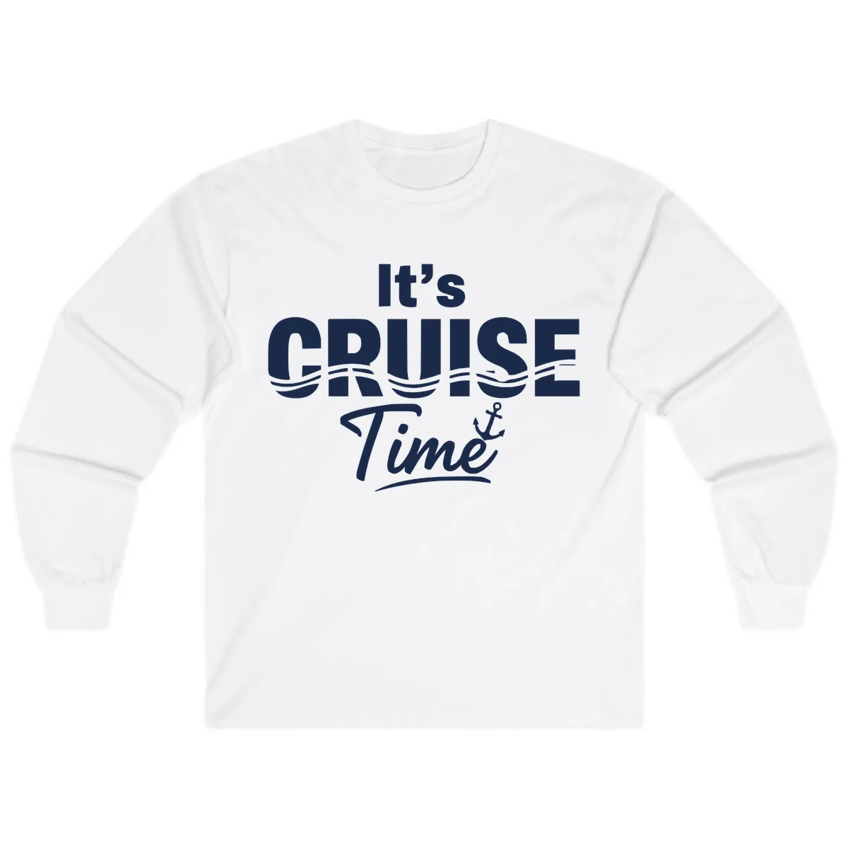 It's Cruise Time Long Sleeve in White