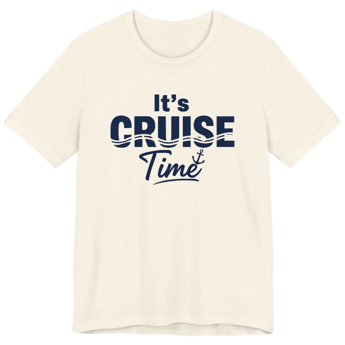 It's Cruise Time Premium T-Shirt in Natural