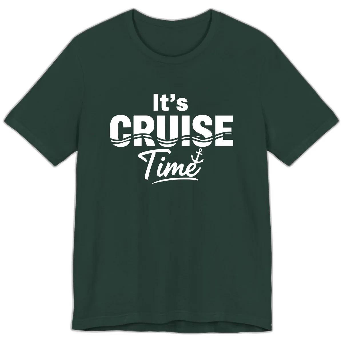It's Cruise Time Premium T-Shirt in Forest