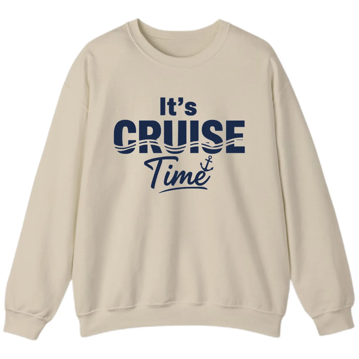 It's Cruise Time Sweatshirt in Sand