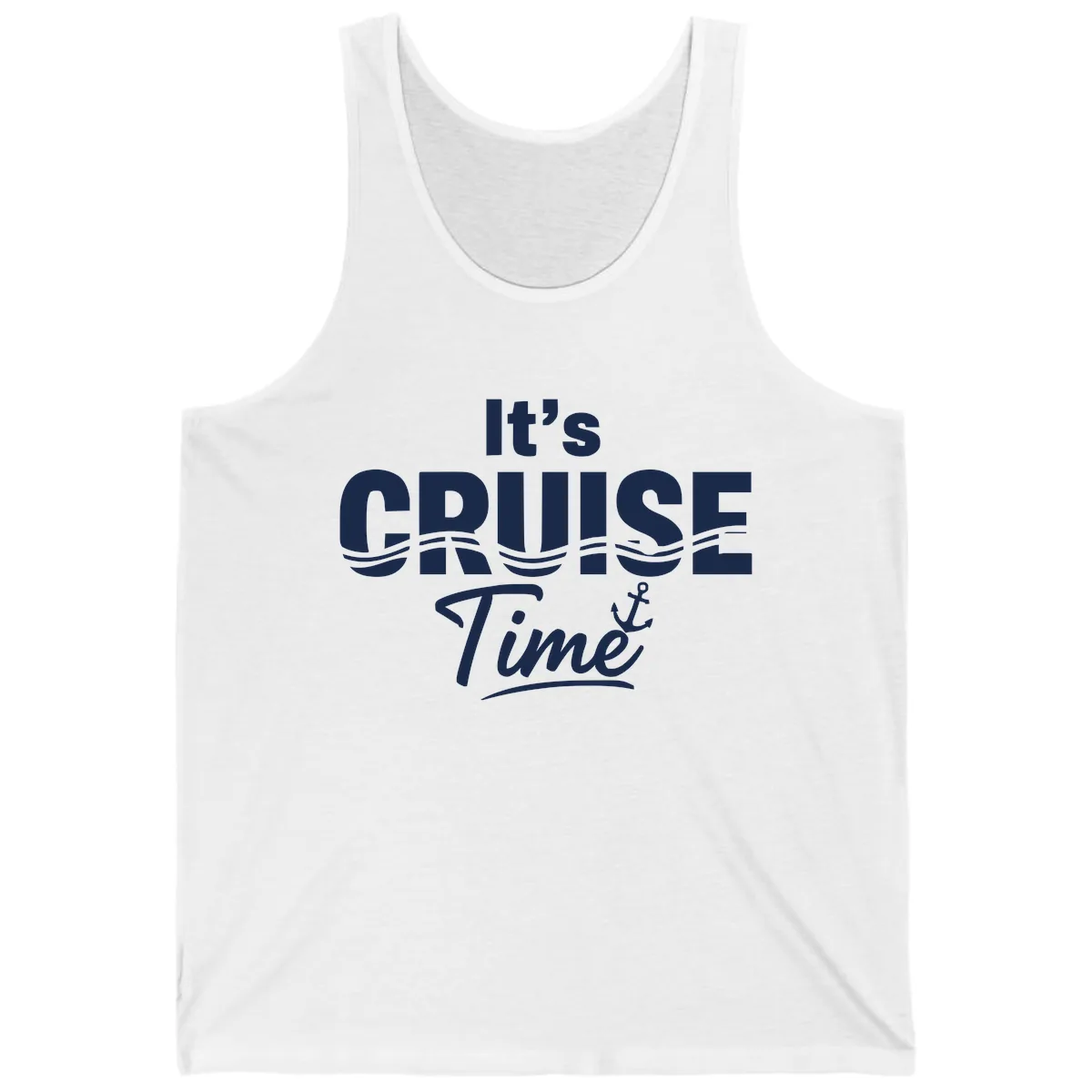 It's Cruise Time Tank in White