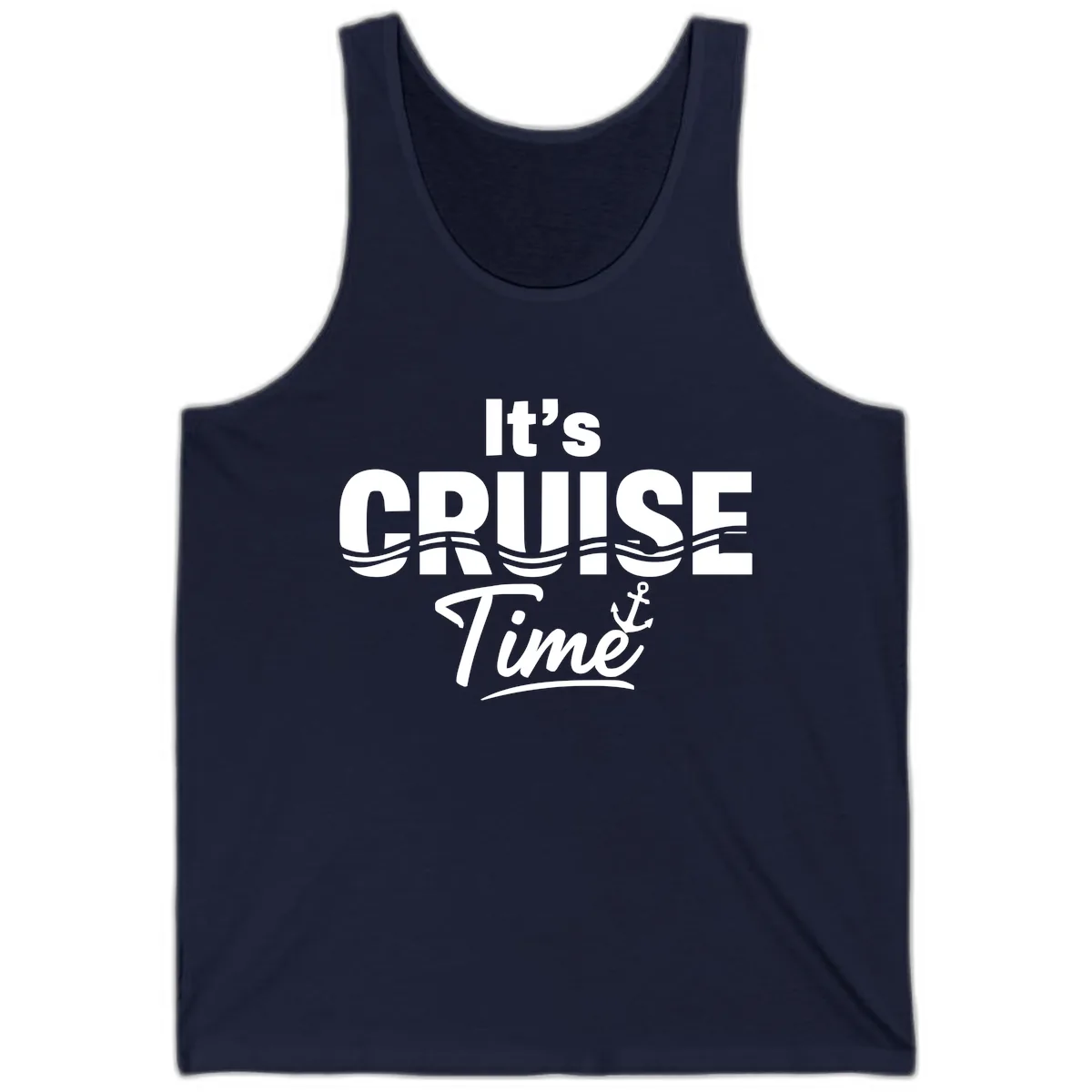 It's Cruise Time Tank in Navy