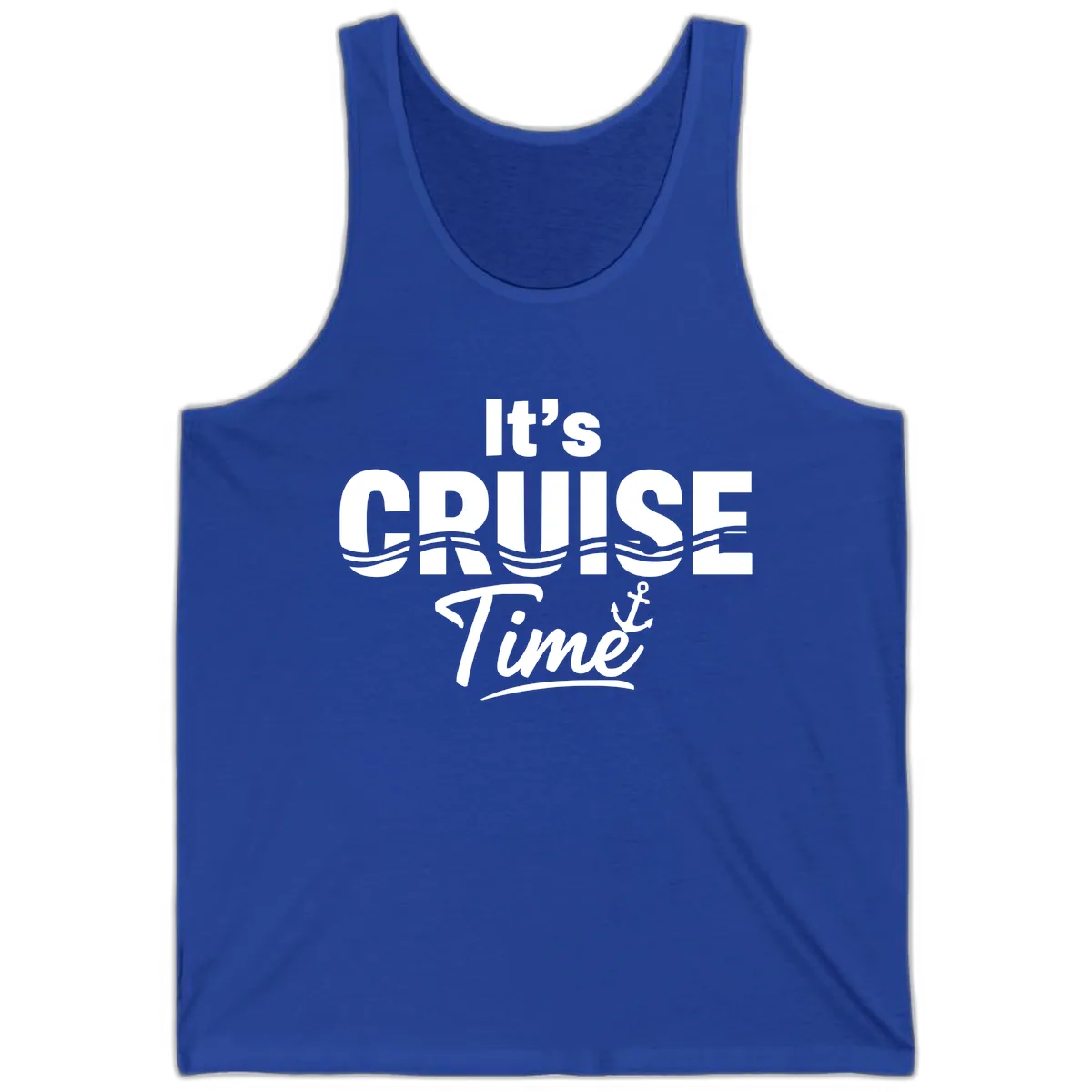 It's Cruise Time Tank in True Royal
