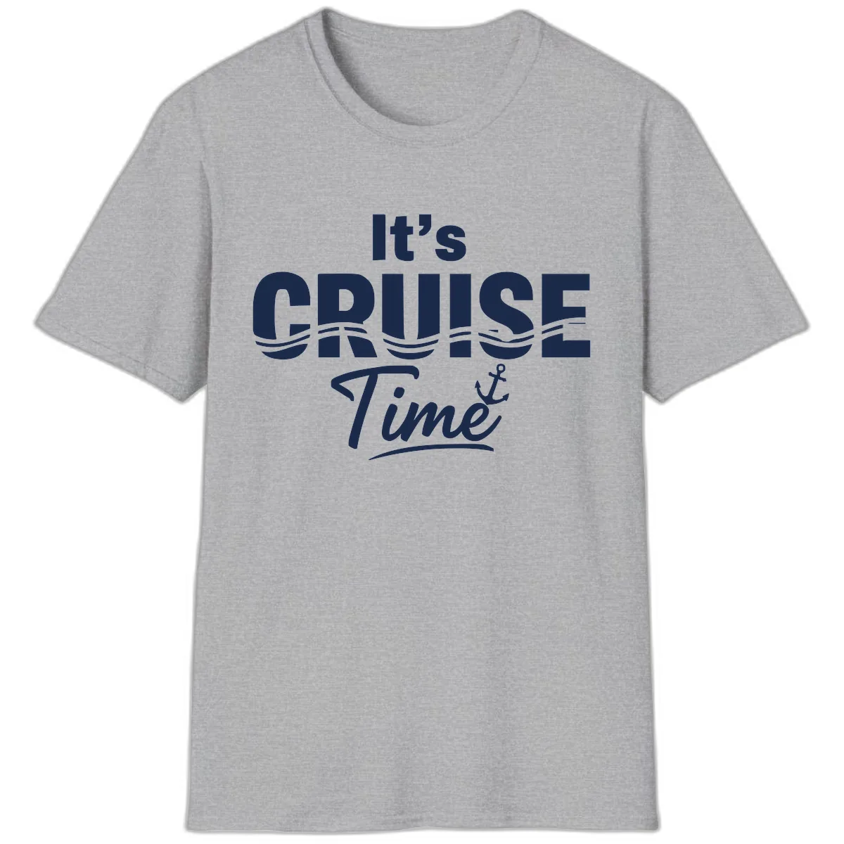 It's Cruise Time T-Shirt in Sport Grey