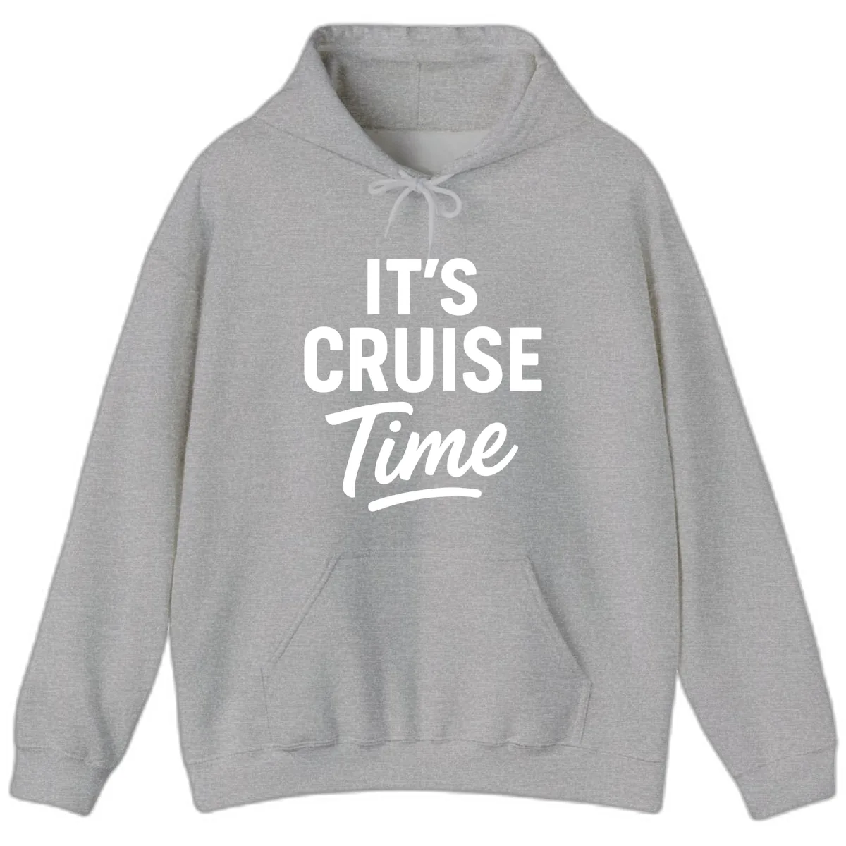 It's Cruise Time Hoodie in Sport Grey