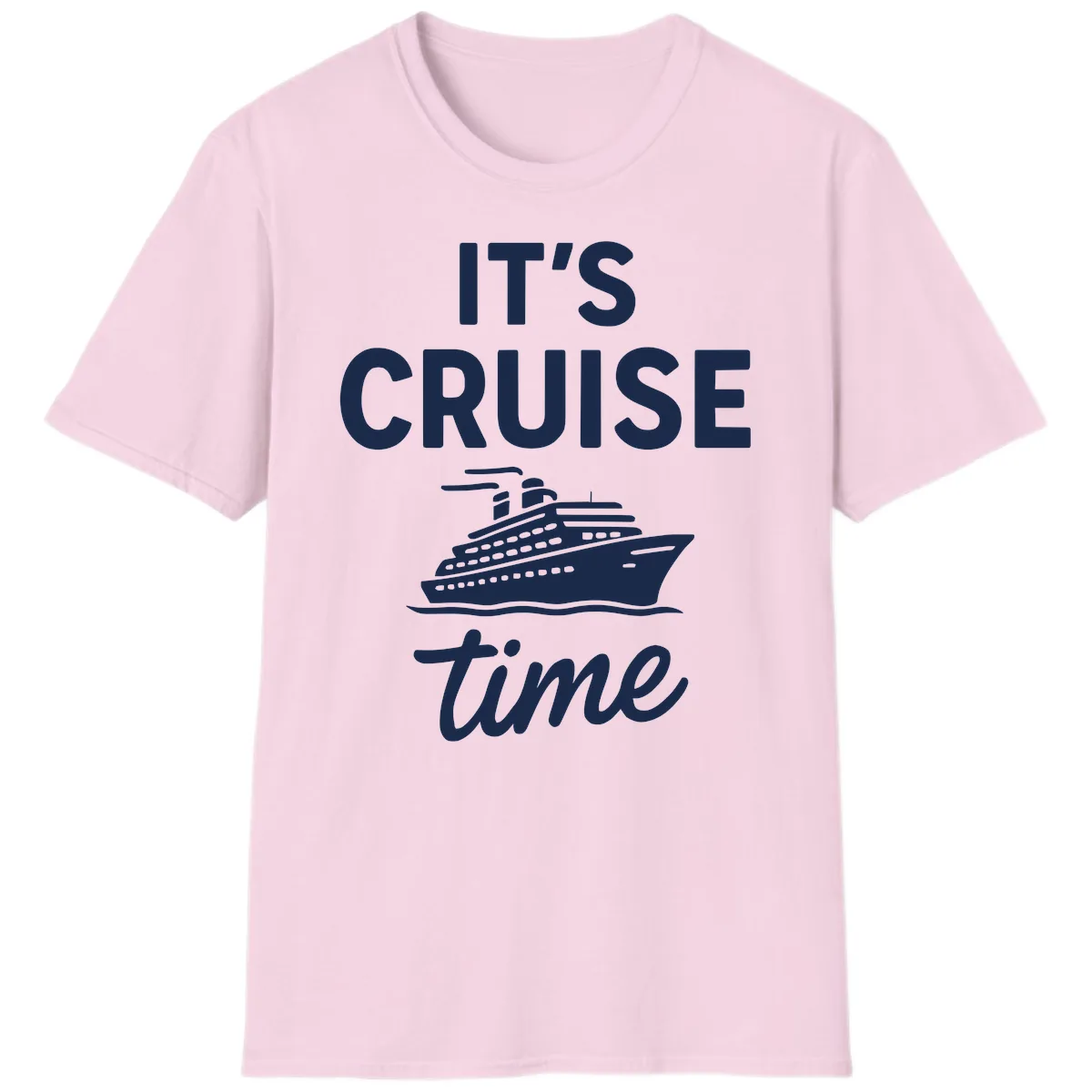 It's Cruise Time T-Shirt in Light Pink