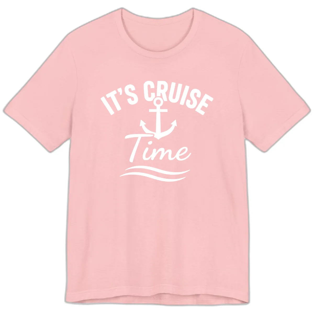 It's Cruise Time Anchor Premium T-Shirt in Pink