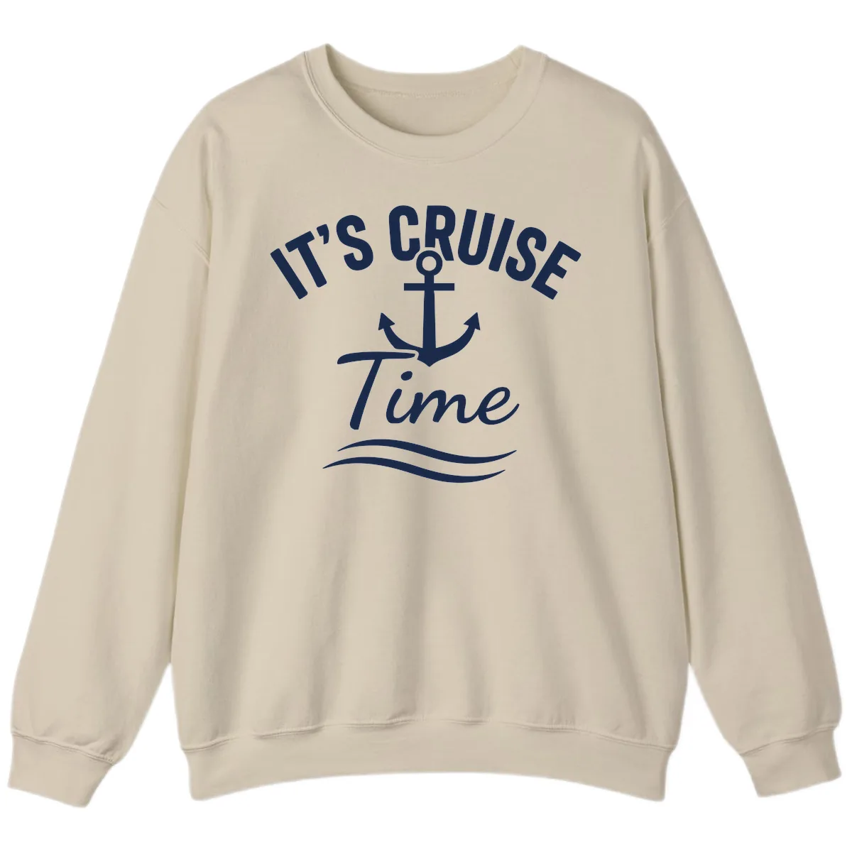 It's Cruise Time Anchor Sweatshirt in Sand