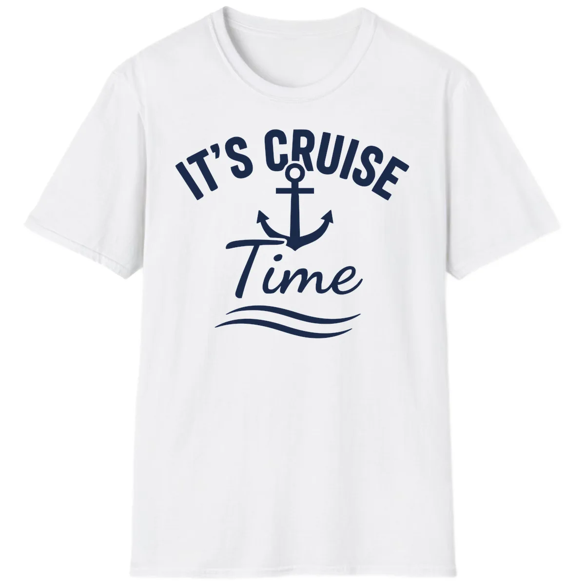It's Cruise Time Anchor T-Shirt in White