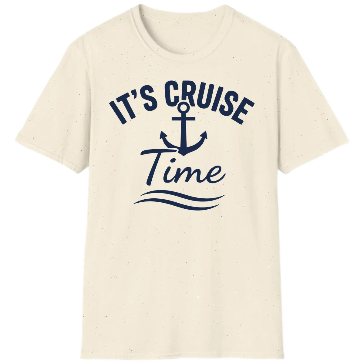 It's Cruise Time Anchor T-Shirt in Natural