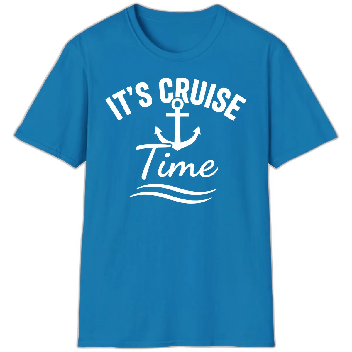 It's Cruise Time Anchor T-Shirt in Sapphire