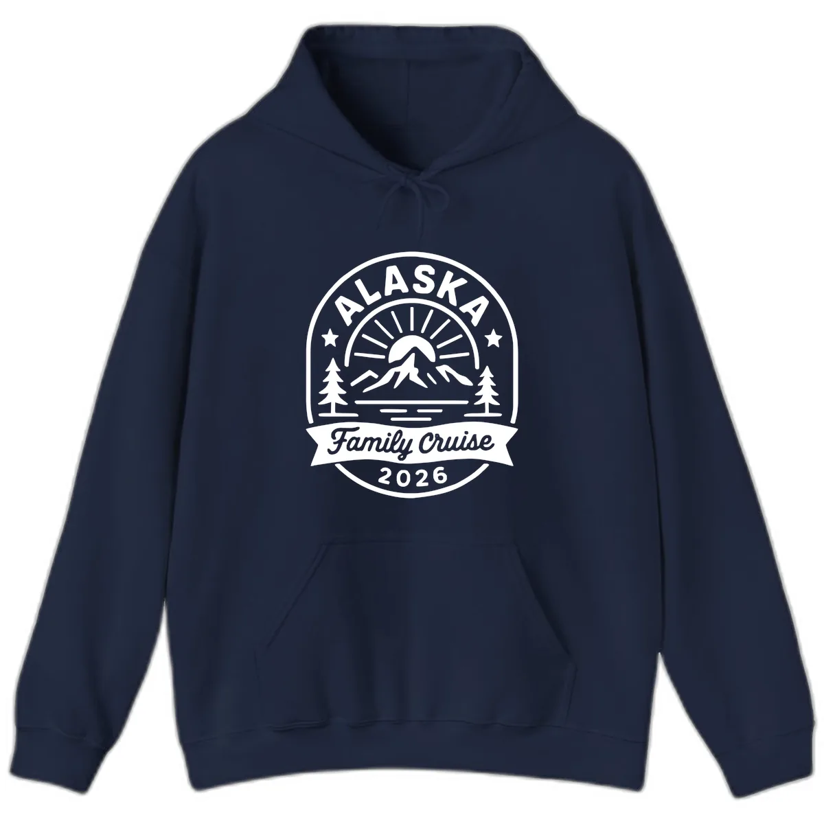 Alaska Family Cruise 2026 Badge Hoodie in Navy