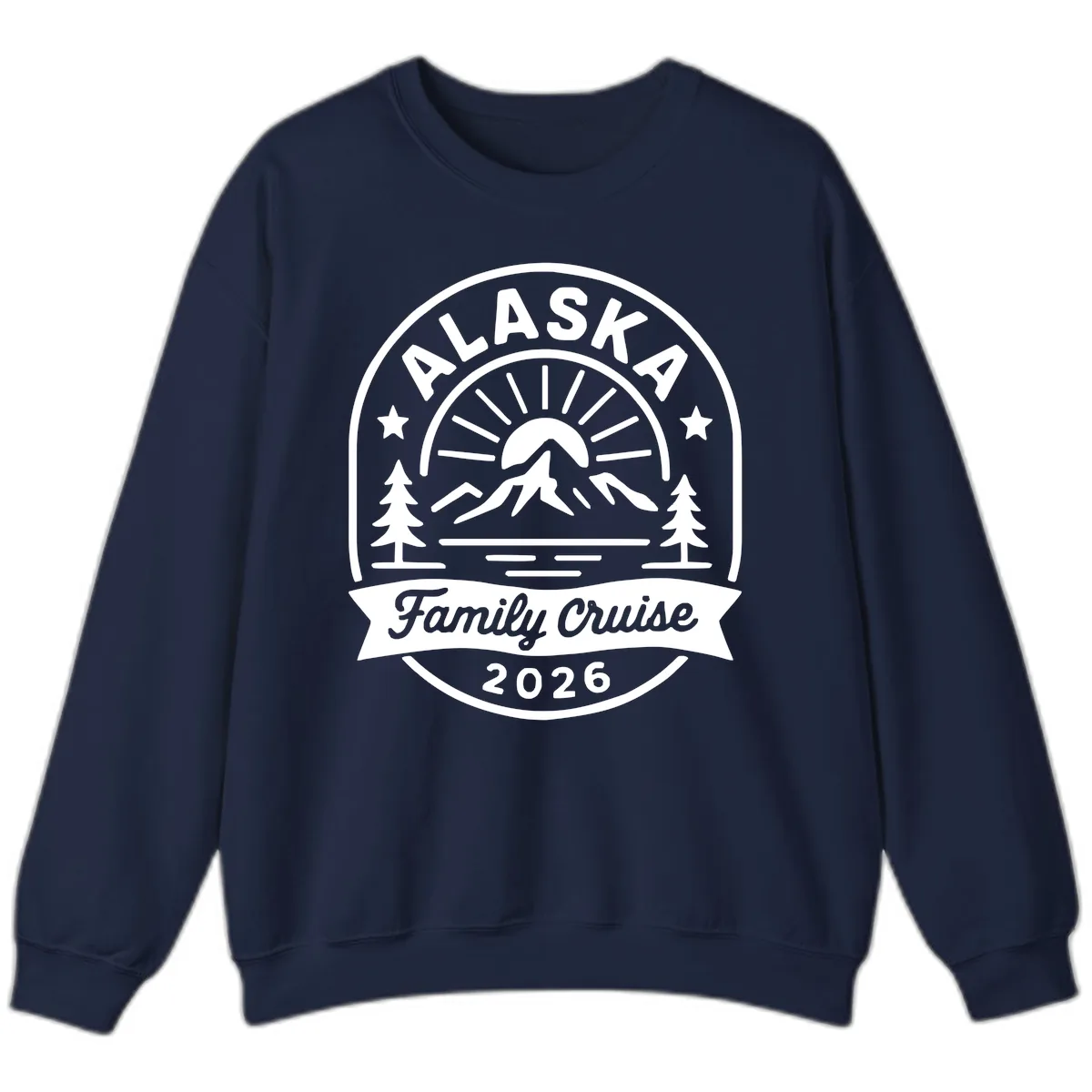 Alaska Family Cruise 2026 Badge Sweatshirt in Navy
