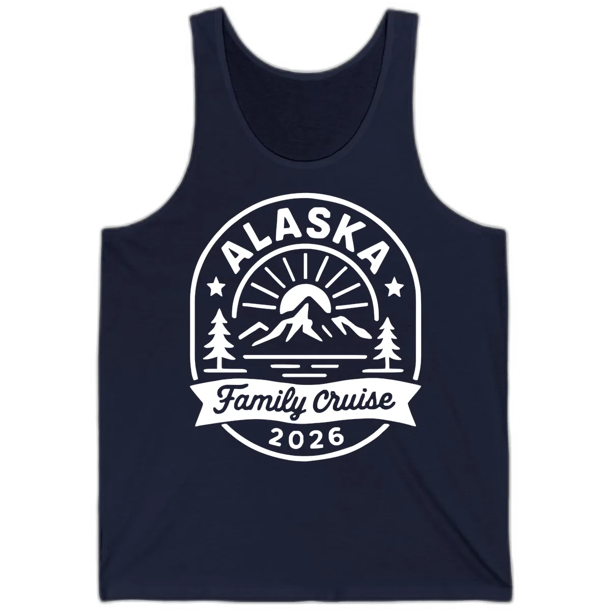 Alaska Family Cruise 2026 Badge Tank in Navy