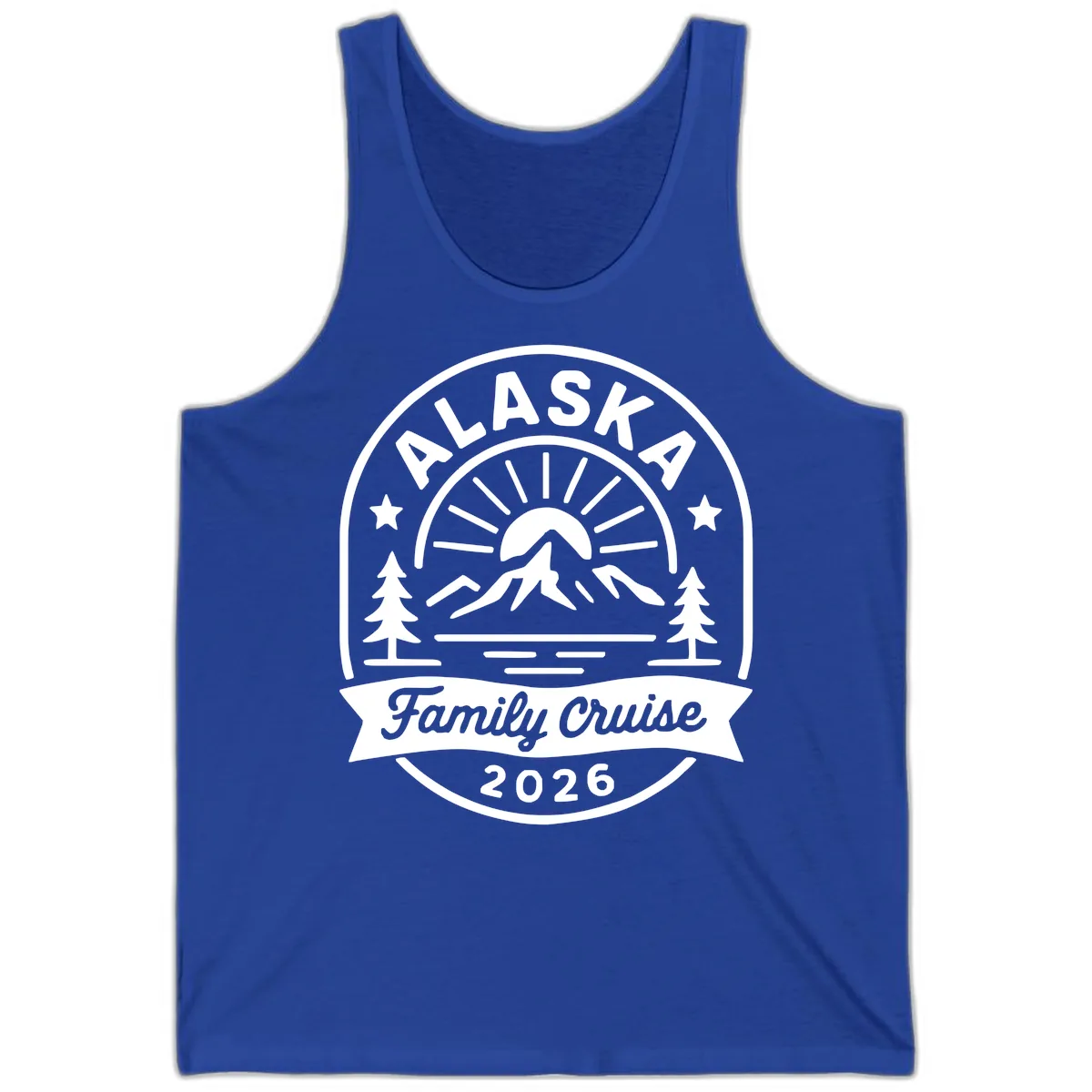 Alaska Family Cruise 2026 Badge Tank in True Royal