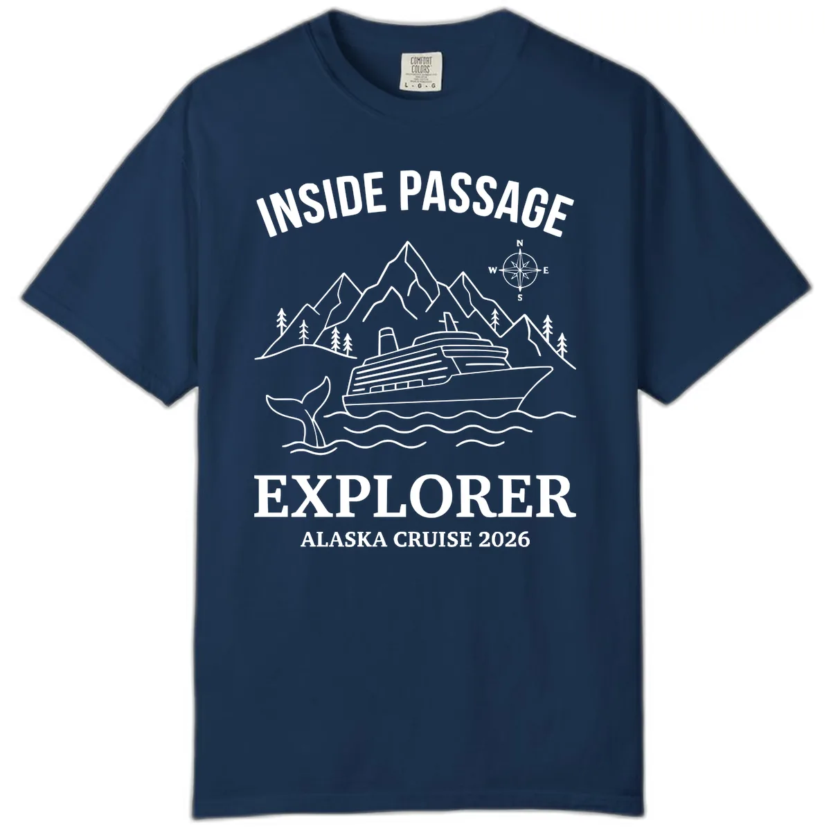 Inside Passage Explorer Alaska Cruise 2026 Comfort Color in Navy