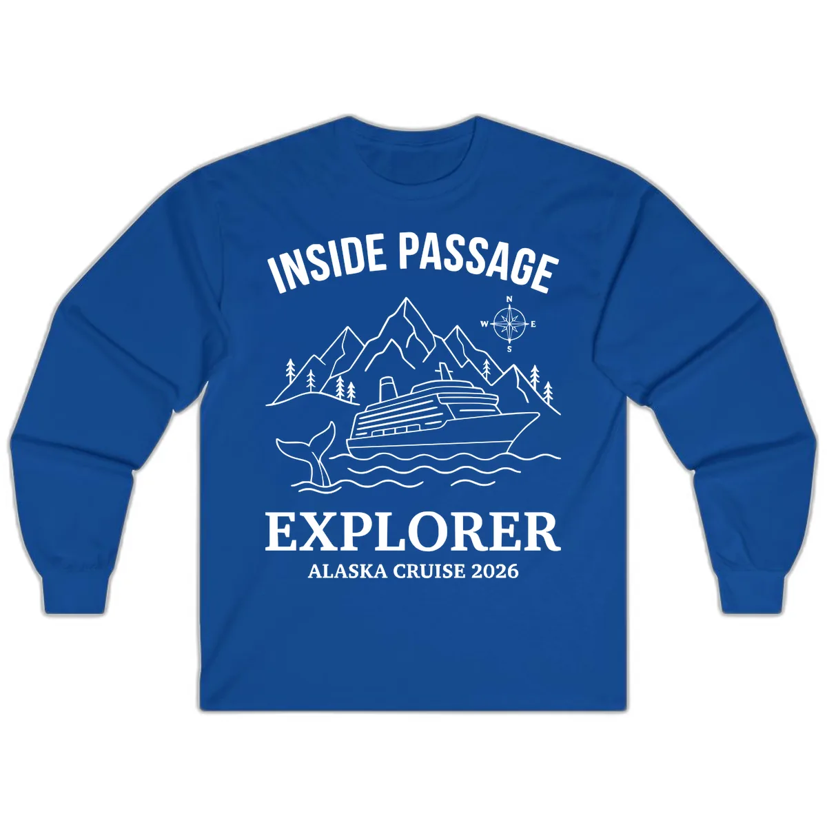 Inside Passage Explorer Alaska Cruise 2026 Long Sleeve in Royal