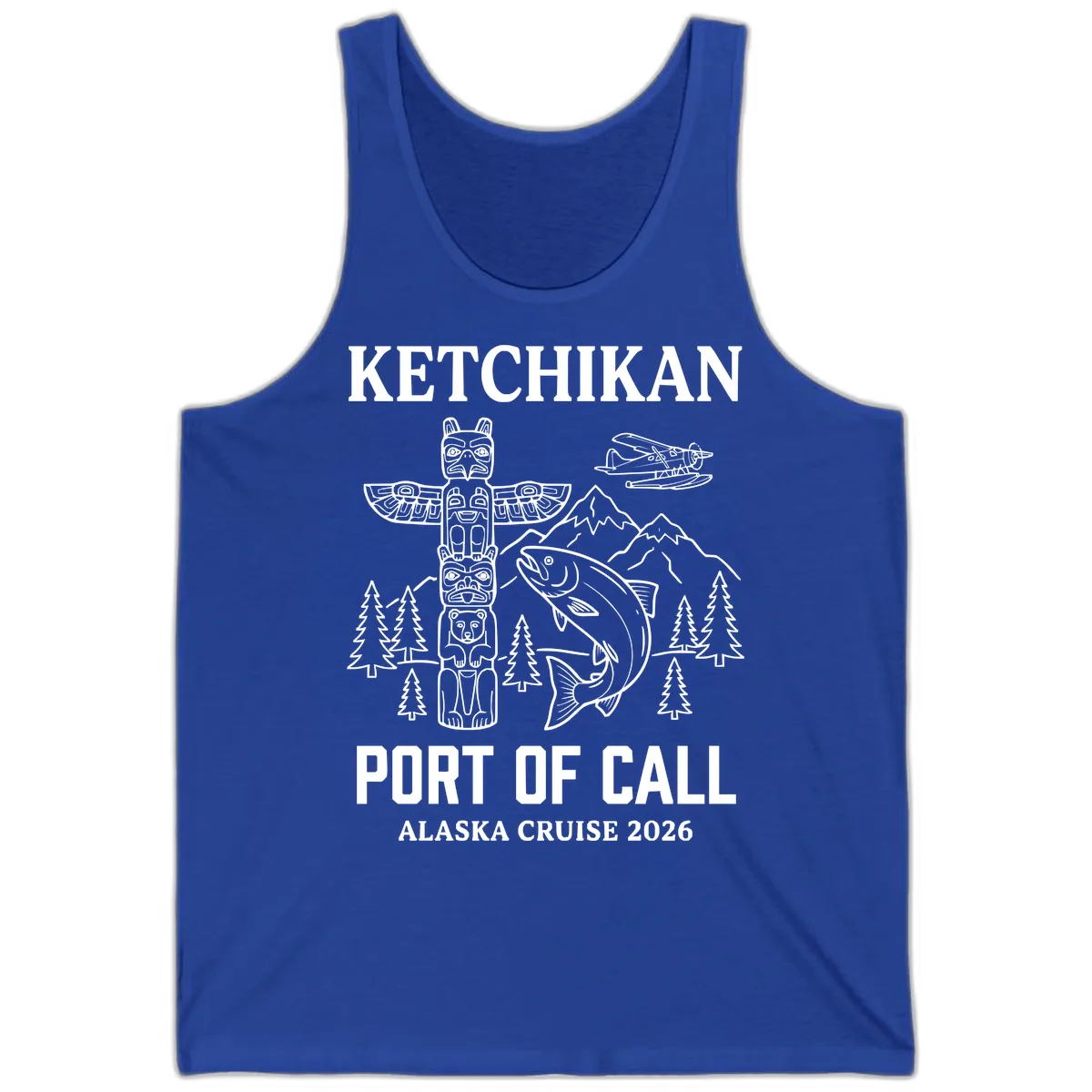 Ketchikan Port Of Call Alaska Cruise Tank in True Royal