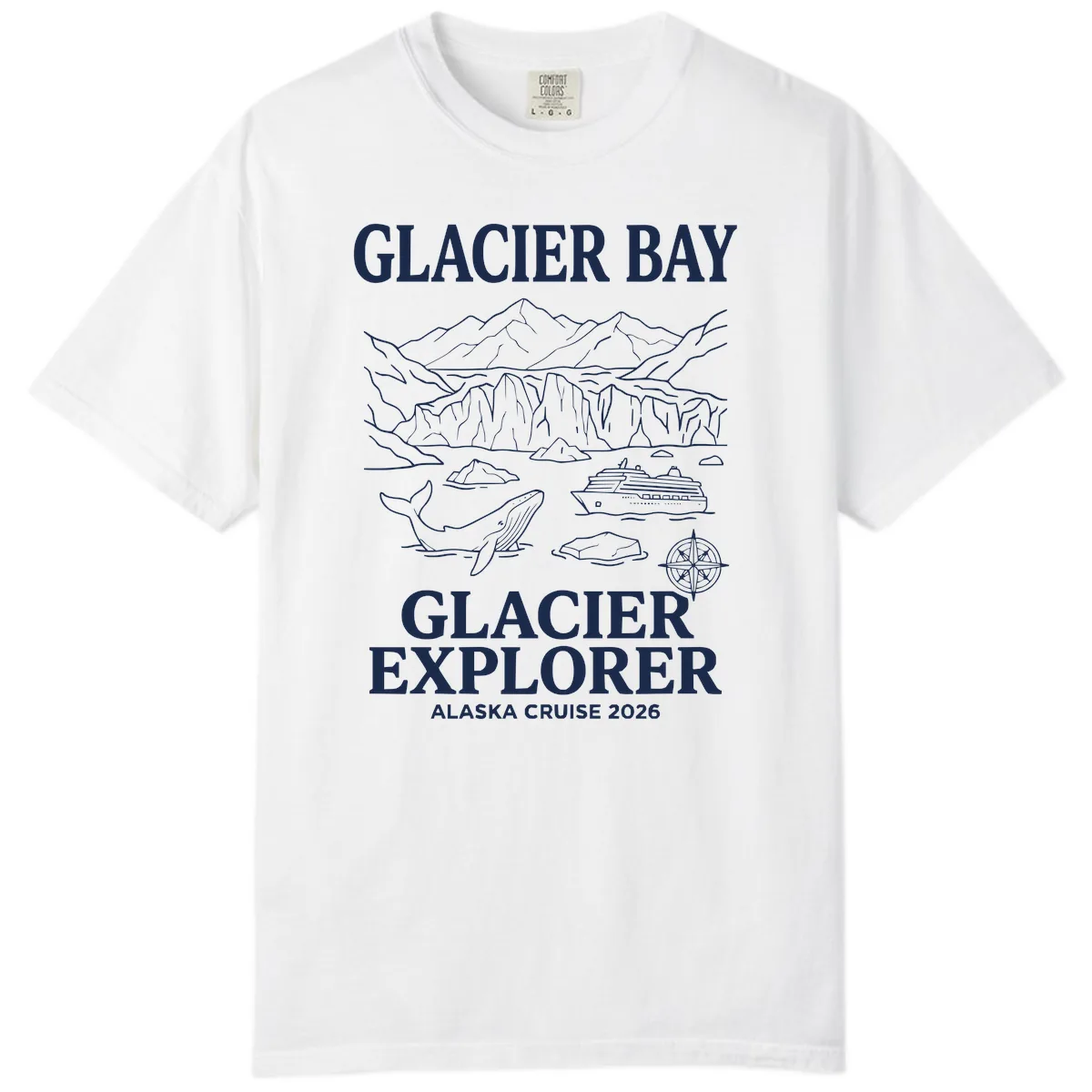 Glacier Bay Explorer Alaska Cruise Comfort Color in White