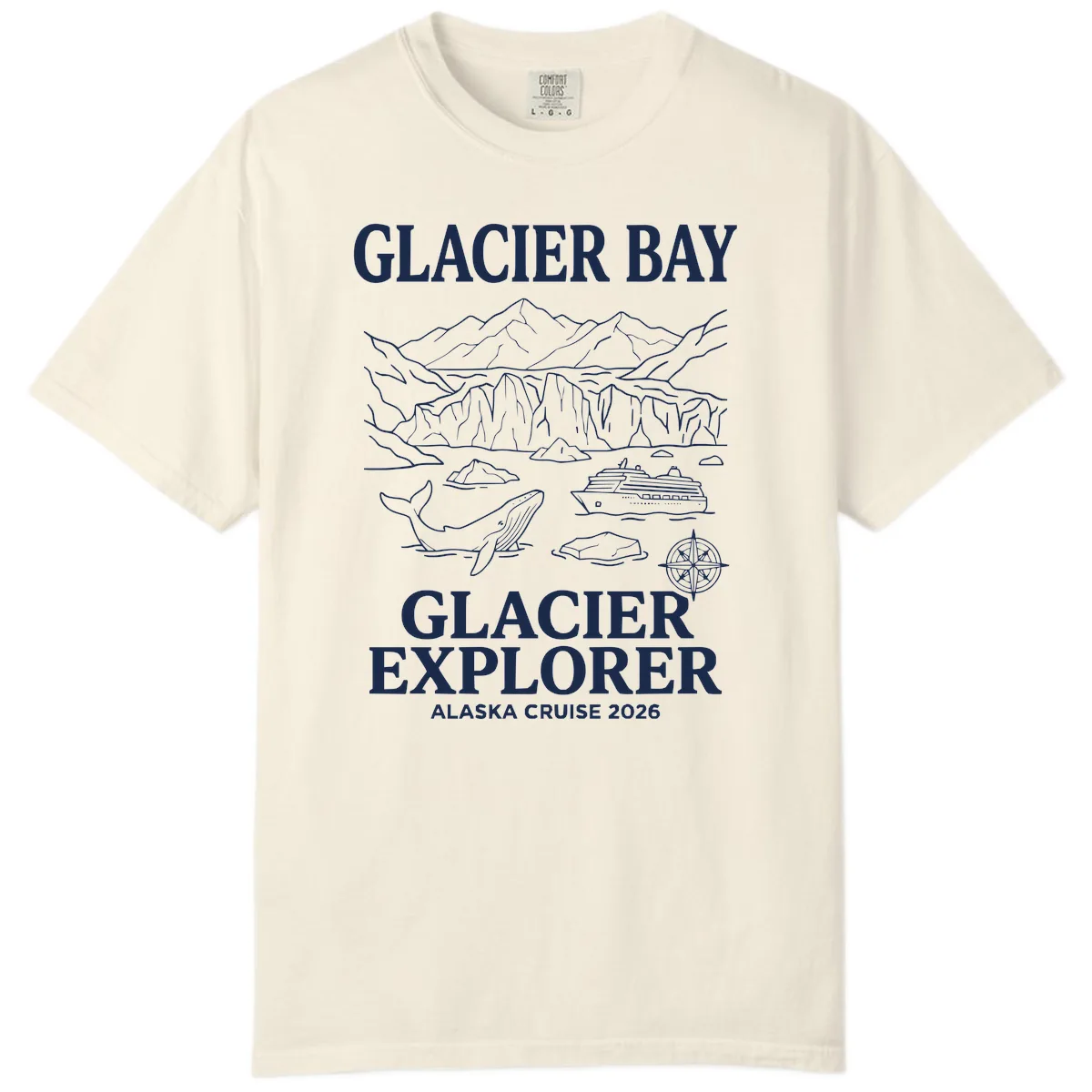 Glacier Bay Explorer Alaska Cruise Comfort Color in Ivory