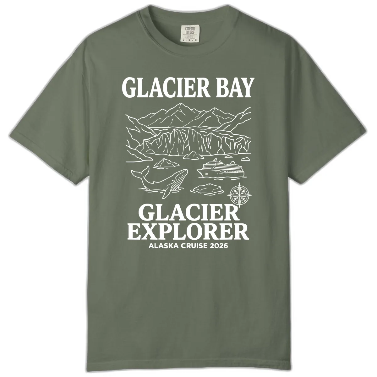 Glacier Bay Explorer Alaska Cruise Comfort Color in Moss