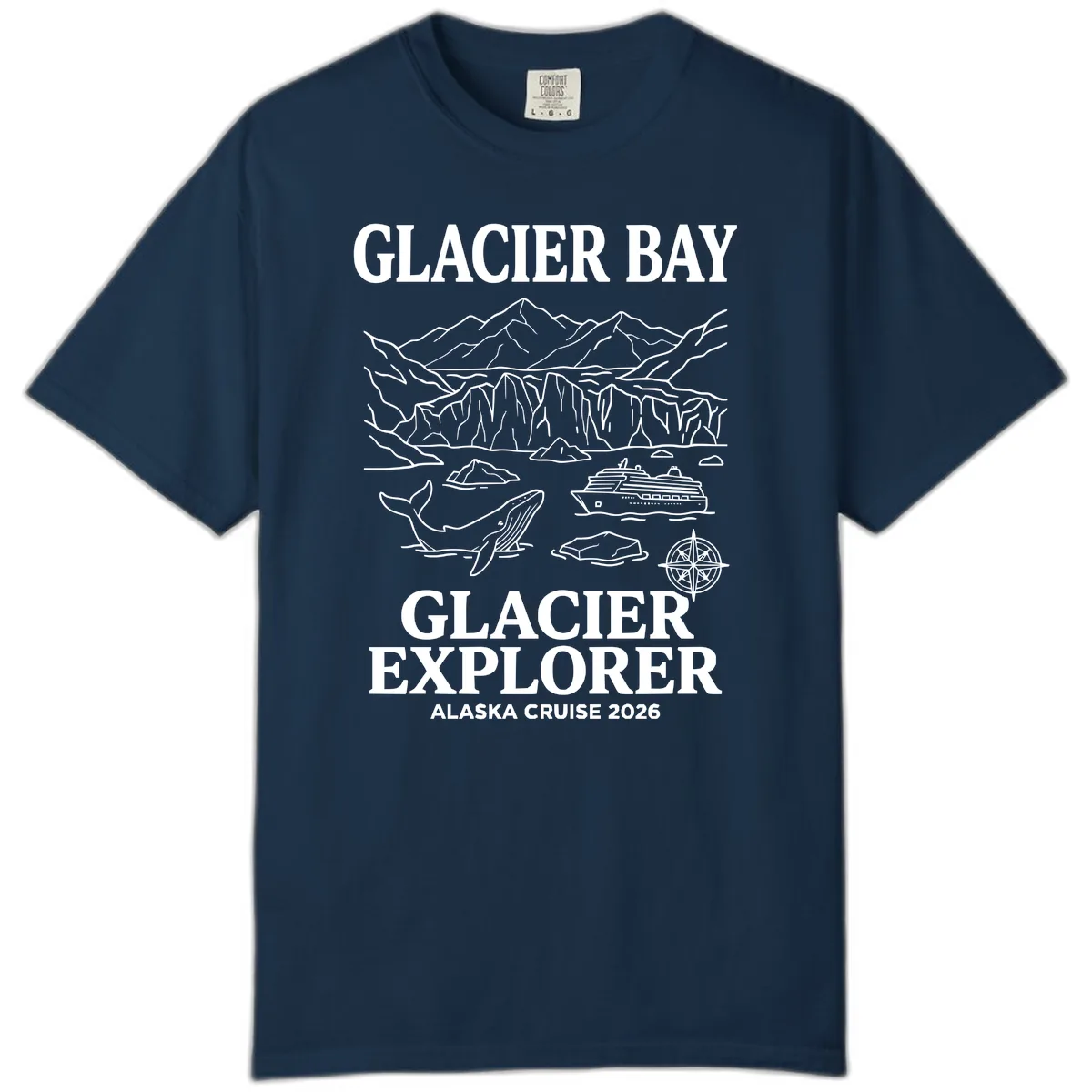 Glacier Bay Explorer Alaska Cruise Comfort Color in True Navy