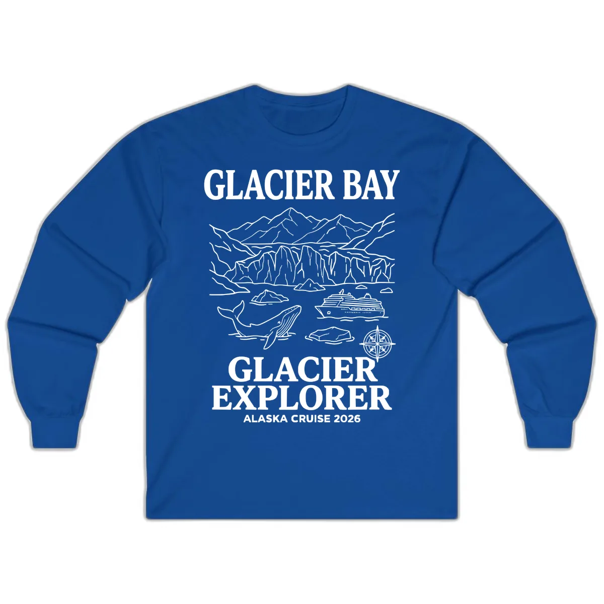 Glacier Bay Explorer Alaska Cruise Long Sleeve in Royal