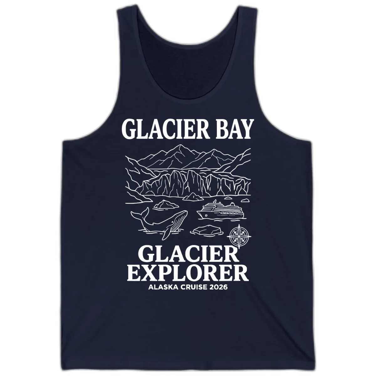 Glacier Bay Explorer Alaska Cruise Tank in Navy