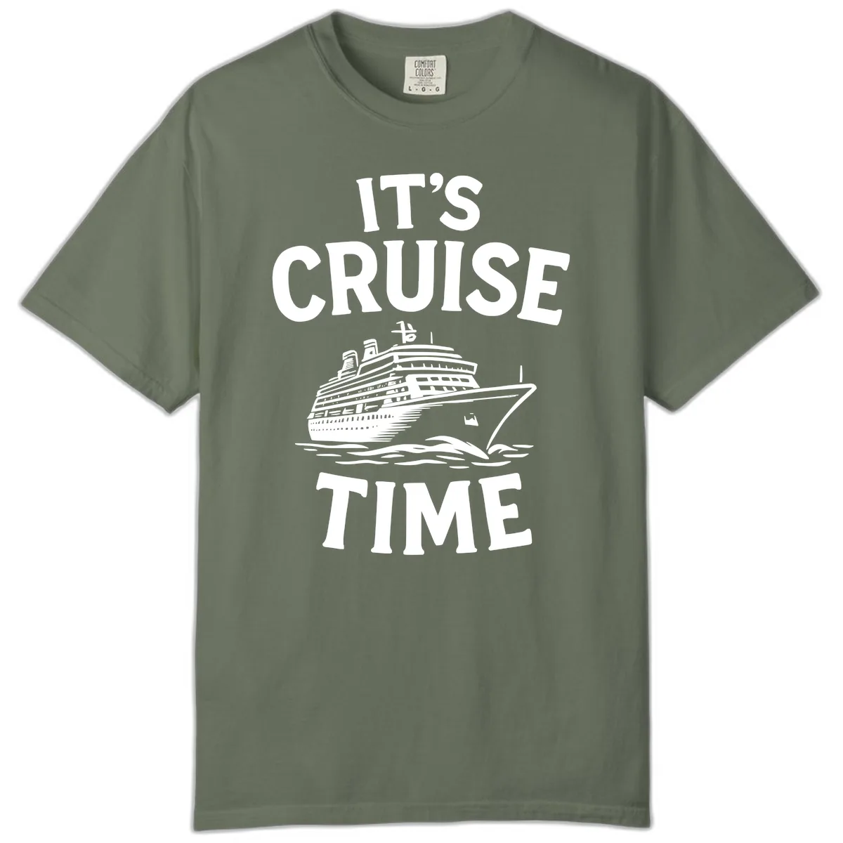 It's Cruise Time Comfort Color in Moss